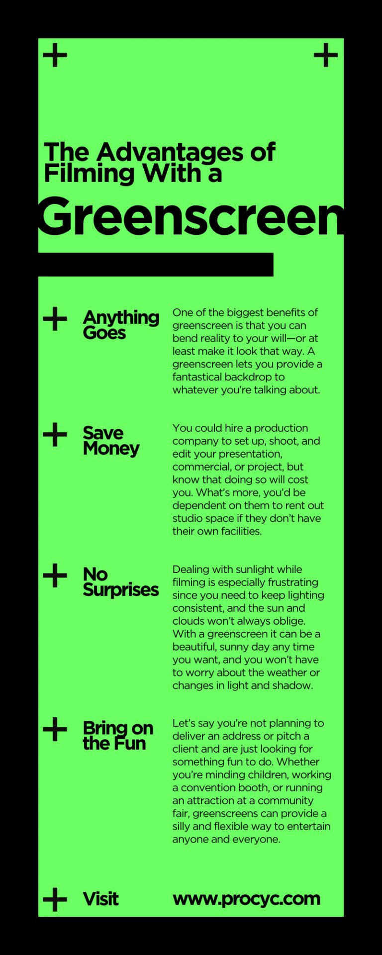 The Advantages of Filming With a Greenscreen