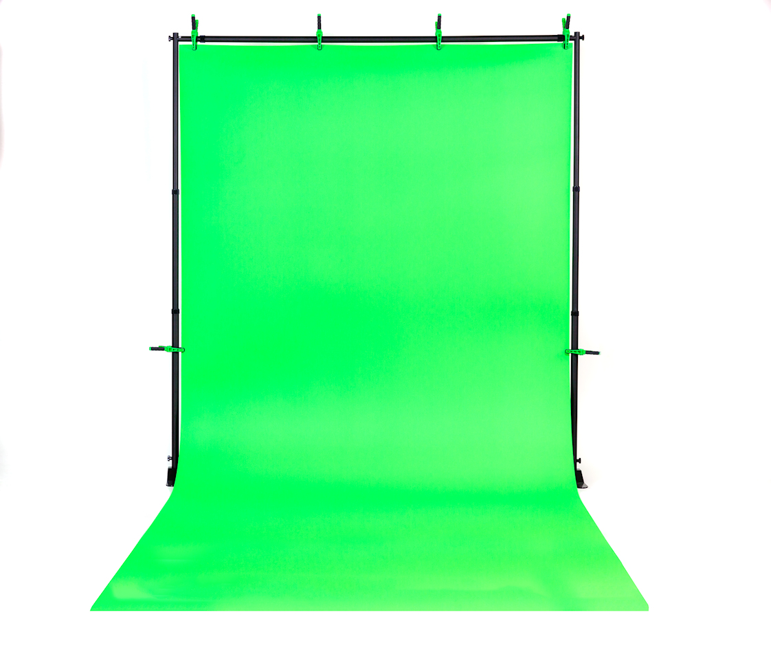 GS80-FS Full-Length Portable Green Screen w/ Floor Sweep Extension - 80 inches wide